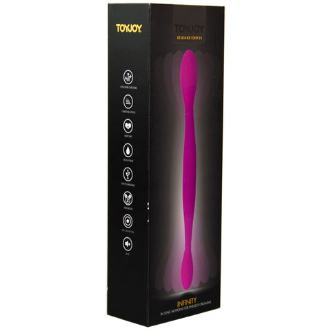Vibrator Dublu Silicon 37 cm USB Infinity Mov