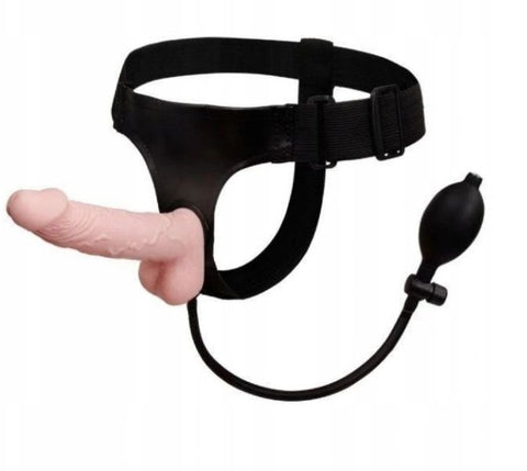 Strap On Ultra Harness Gonflabil Natural 18 cm