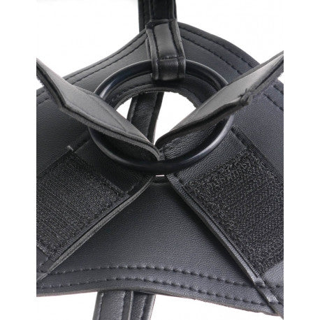 King Cock Strap-on Harness 6 inch Flesh