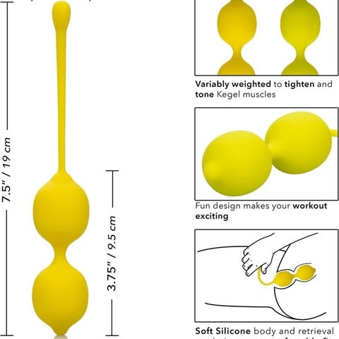 Bile Vaginale Kegel Training Set Lemon
