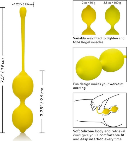 Bile Vaginale Kegel Training Set Lemon