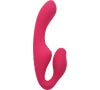 Strap On Strapless pentru Femei Kiki 10 Moduri Vibratii Silicon USB Roz Guilty Toys