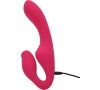 Strap On Strapless pentru Femei Kiki 10 Moduri Vibratii Silicon USB Roz Guilty Toys