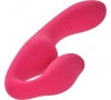 Strap On Strapless pentru Femei Kiki 10 Moduri Vibratii Silicon USB Roz Guilty Toys
