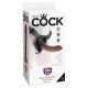 King Cock Strap-on Harness 8 inch Brown