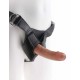 King Cock Strap on Harness 6 inch Tan