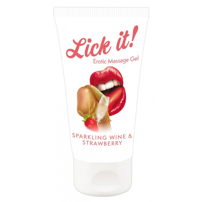 Edible Lubricant Lick-It Sparkling Wine and Strawberries 50 ml