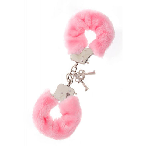 Metal Handcuff With Plush Black