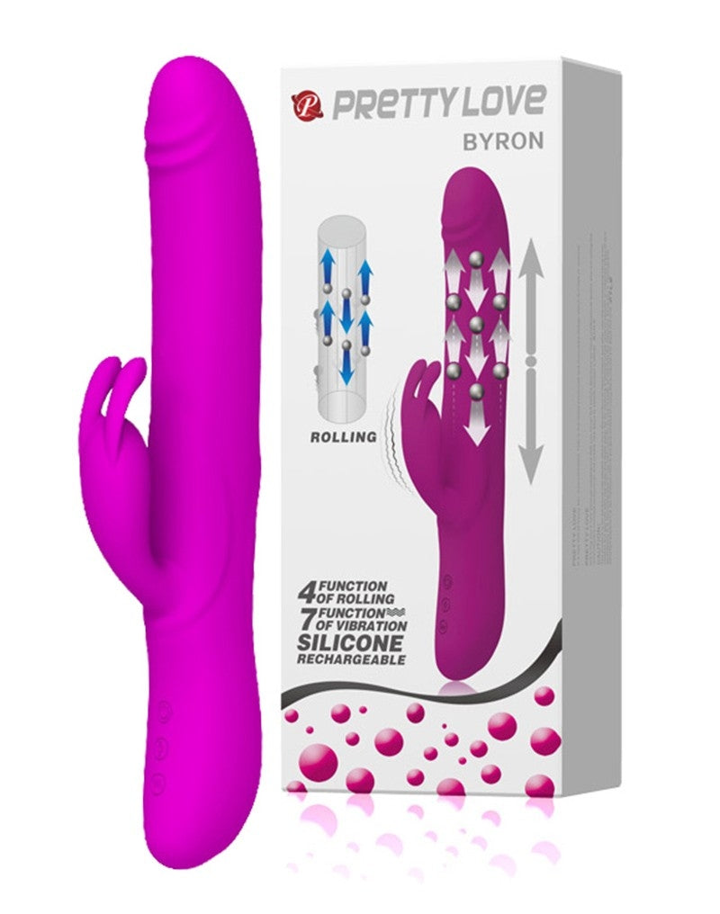 Vibrator Byron Rolling&Vibrating Silicon Mov 25 cm