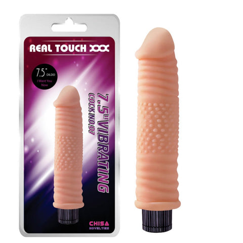 Real Touch 9 inch Vibe Cock Flesh