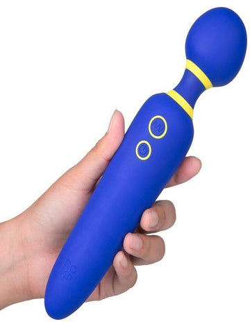 Vibrator Masaj Flip Silicon USB Albastru/Galben