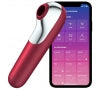 Stimulator Dual Love Satisfyer Silicon Rosu Free APP