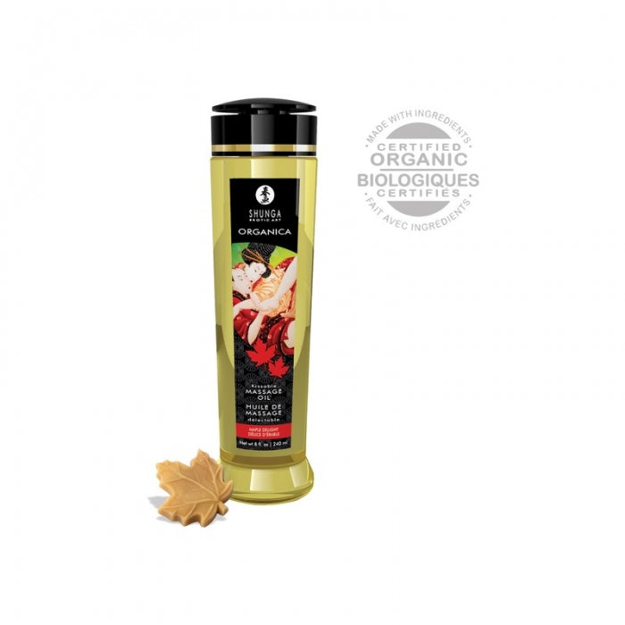 Shunga Kissable Organic Massage Oil Maple Aroma 240 ml