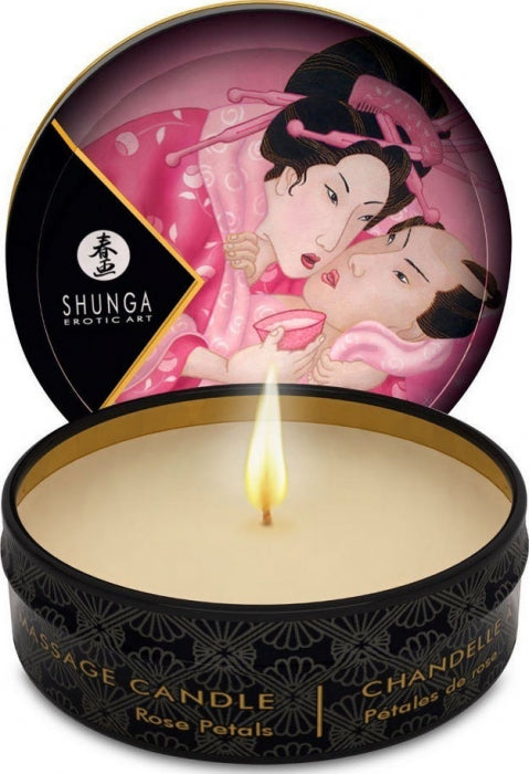 Shunga mini massage candle - Rose Petals 30 ML