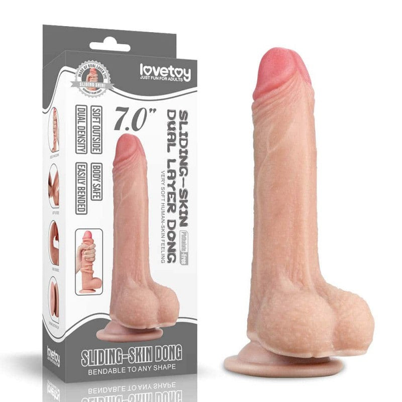 Sliding Skin Dong 7 inch