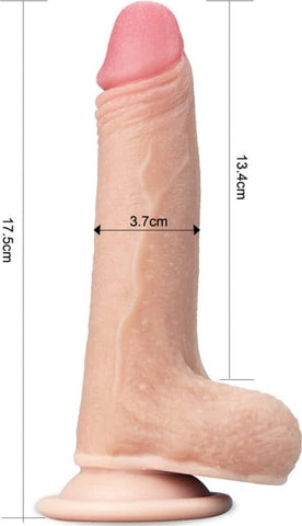 Dildo Sliding-Skin Natural 17.5 cm