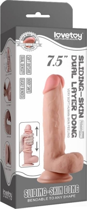 Dildo Sliding-Skin Natural 20.5 cm