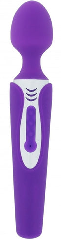 Vibrator Masaj 7 Moduri Vibratii Silicon USB Caresse Legend Mov 21 cm