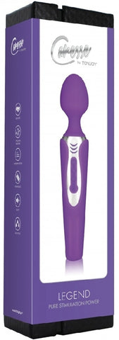 Vibrator Masaj 7 Moduri Vibratii Silicon USB Caresse Legend Mov 21 cm