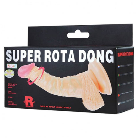 Vibrator cu Ventuza Super Rota Dong Natural