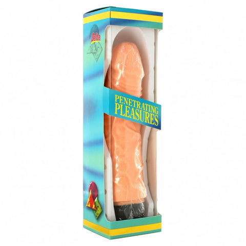 Vibrator Realistic Vinyl P-shape 19cm Natural