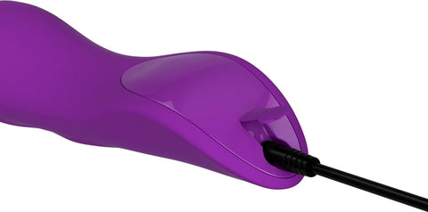 Vibrator Masaj Wanachi Body 10 Moduri Vibratii Silicon USB Mov 23 cm